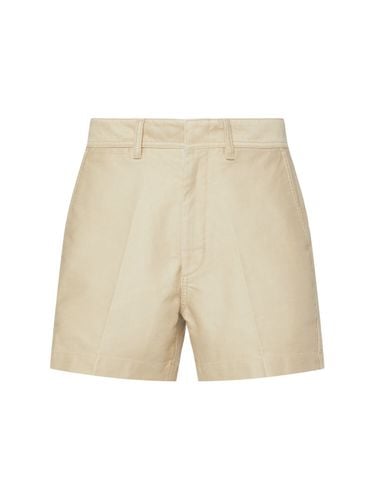 Brushed Cotton Satin Shorts - TOM FORD - Modalova