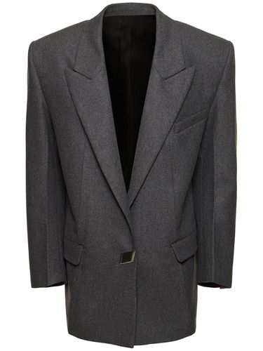 Blazer Aus Gabardine - THE ATTICO - Modalova