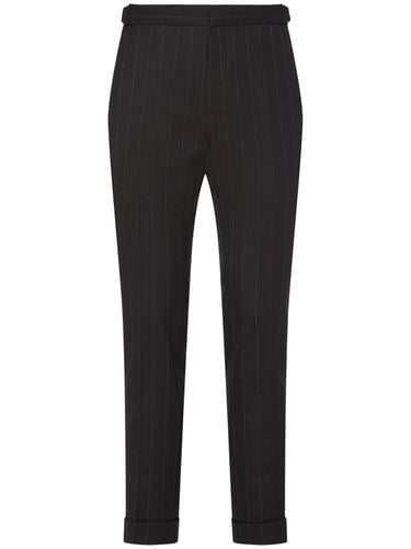 Dyllan Wide Subtle Stretch Wool Pants - TOM FORD - Modalova