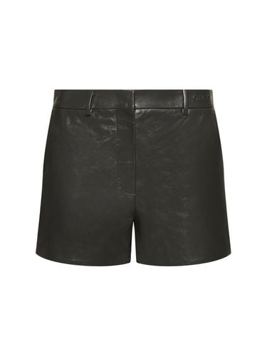 Shiny Leather Shorts - GUCCI - Modalova