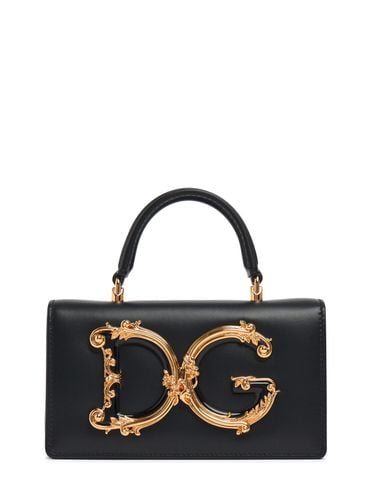 Mini Dg Girls Leather Top Handle Bag - DOLCE & GABBANA - Modalova