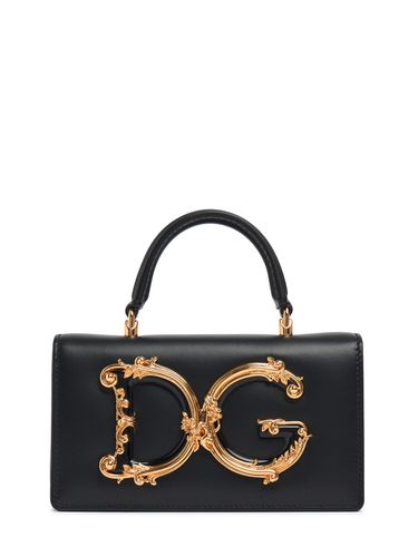 Mini Handtasche Aus Leder „dg Girls“ - DOLCE & GABBANA - Modalova