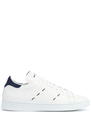 Leather Low Top Sneakers - KITON - Modalova