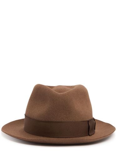 Brushed Felt Fedora Hat - BORSALINO - Modalova