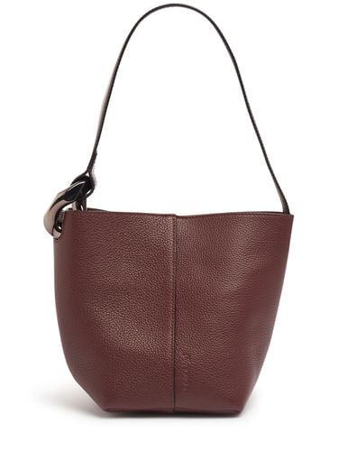 Small Corner Bucket Leather Bag - JW ANDERSON - Modalova