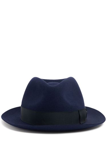 Brushed Felt Fedora Hat - BORSALINO - Modalova