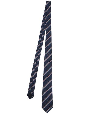 Cm Striped Silk Jacquard Tie - GUCCI - Modalova