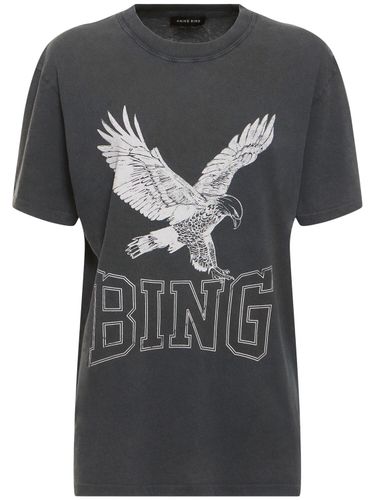 Lili Retro Eagle Cotton Jersey T-shirt - ANINE BING - Modalova