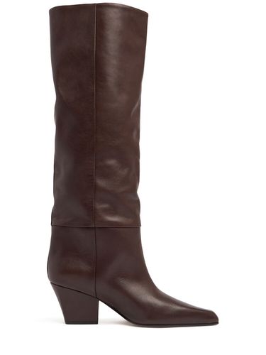 Mm Jane Leather Tall Boots - PARIS TEXAS - Modalova