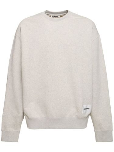 Compact Cotton Crewneck Sweatshirt - JIL SANDER - Modalova