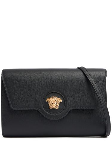 Medusa Grain Leather Shoulder Bag - VERSACE - Modalova