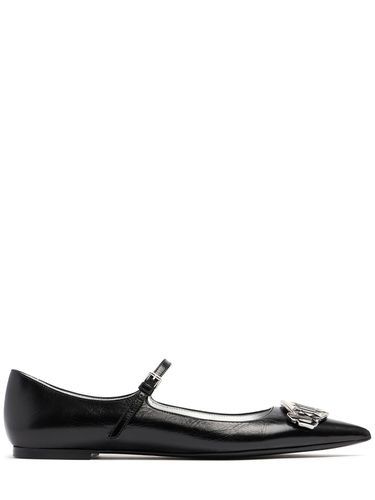 Mm Gothic Leather Ballerina Flats - DSQUARED2 - Modalova