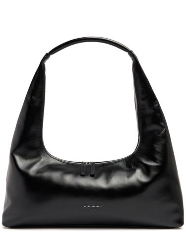 Large Hobo Plain Leather Shoulder Bag - MARGE SHERWOOD - Modalova