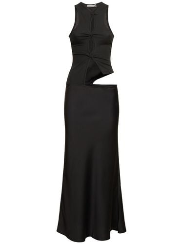 Satin Tank Dress W/cutouts - CHRISTOPHER ESBER - Modalova