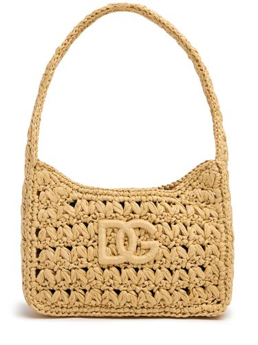 Raffia Shoulder Bag - DOLCE & GABBANA - Modalova