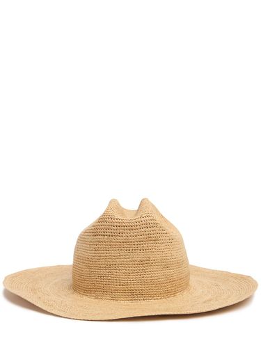 Chandler Raffia Fedora Hat - JANESSA LEONE - Modalova