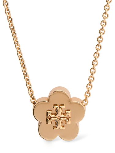 Kira Flower Pendant Necklace - TORY BURCH - Modalova