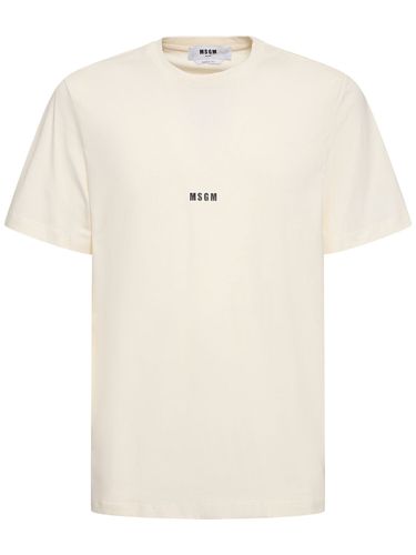 Regular Fit Msgm T-shirt - MSGM - Modalova