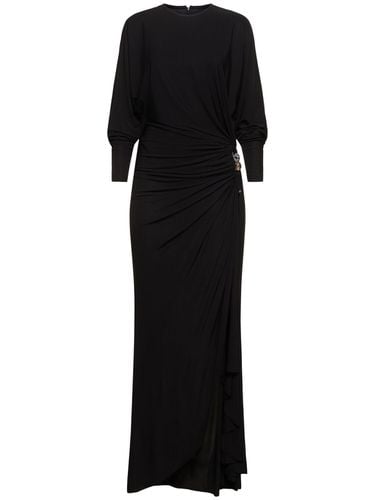 Helix Draped Viscose Long Dress - CHRISTOPHER ESBER - Modalova