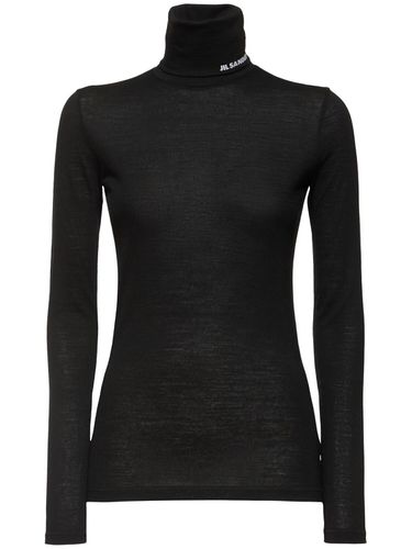 Rollkragentop Aus Wollmischjersey - JIL SANDER - Modalova