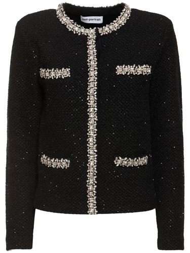 Sequined Knit Cardigan - SELF-PORTRAIT - Modalova