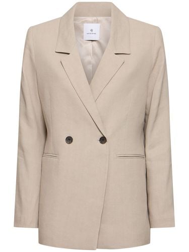 Diana Linen Blend Blazer - ANINE BING - Modalova