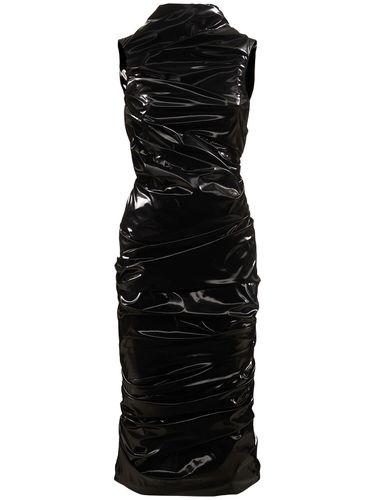 Kleid Aus Laminiertem Stretch-jersey - ALEXANDER MCQUEEN - Modalova