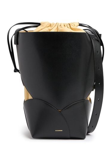 Medium Ellipse Leather Bucket Bag - JIL SANDER - Modalova