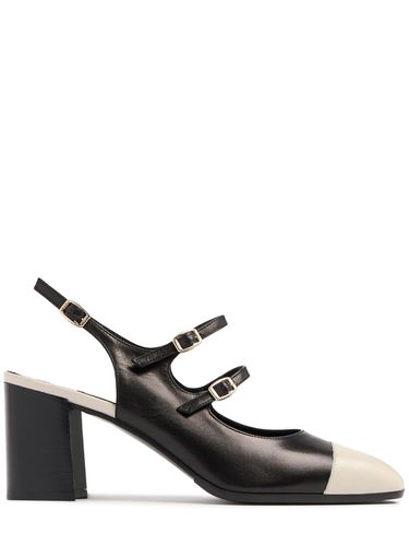 Mm Papaya Leather Slingback Pumps - CAREL - Modalova