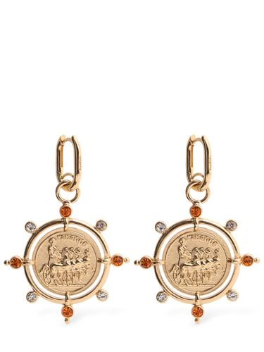 Logo Charm Earrings - RABANNE - Modalova