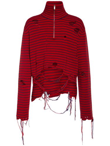 Half-zip Wool Turtleneck Sweater - ALEXANDER MCQUEEN - Modalova