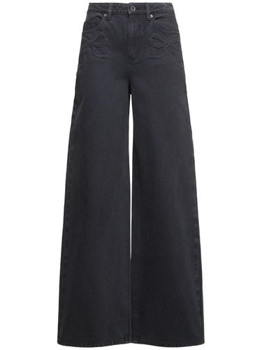 Wide Bow Motif Jeans - SELF-PORTRAIT - Modalova