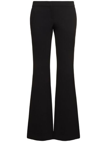 Stretch Crepe Flared Pants - MOSCHINO - Modalova