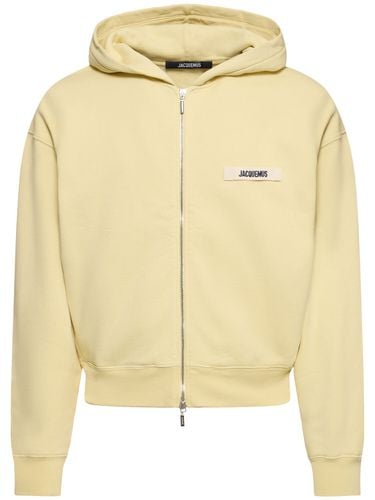 Le Hoodie Gros Grain Zip-up Sweatshirt - JACQUEMUS - Modalova