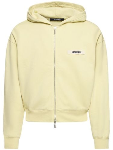 Le Hoodie Gros Grain Zip-up Sweatshirt - JACQUEMUS - Modalova