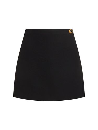 Stretch Crepe Wrap Mini Skirt - MOSCHINO - Modalova