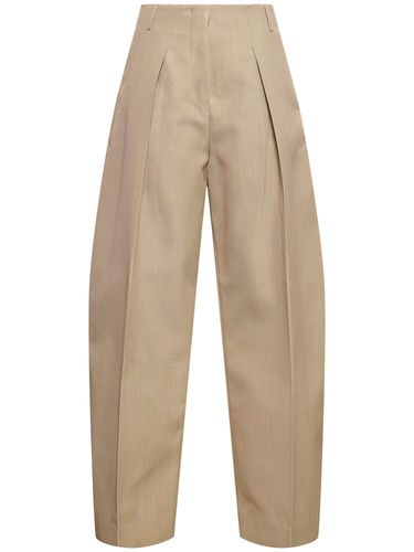 Le Pantalon Ovalo Wool Blend Wide Pants - JACQUEMUS - Modalova