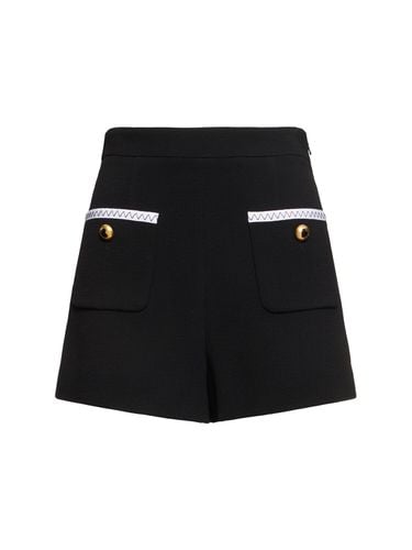 Crepe Shorts - MOSCHINO - Modalova