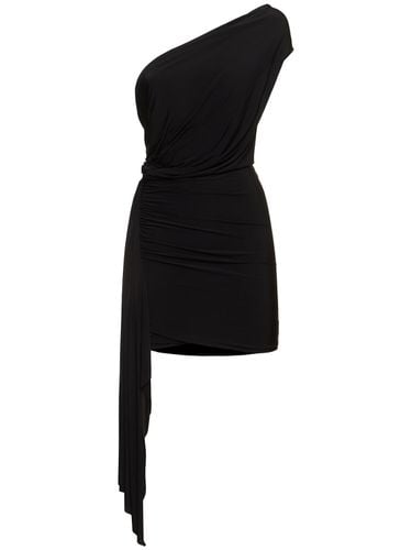 Twisted Stretch Mesh Mini Dress - BALENCIAGA - Modalova