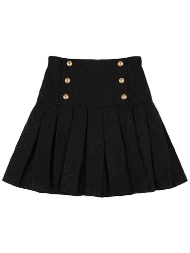 Falda Tweed Plisada - BALMAIN - Modalova