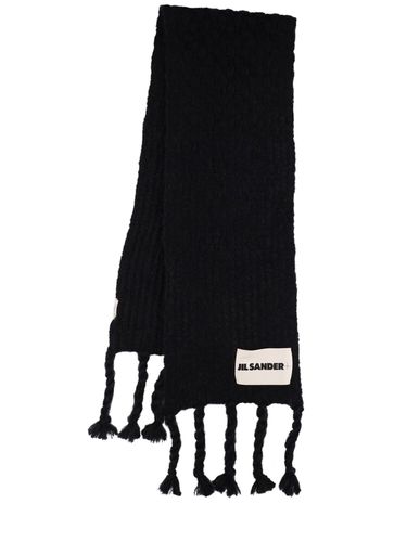 Mohair Blend Knit Scarf - JIL SANDER - Modalova