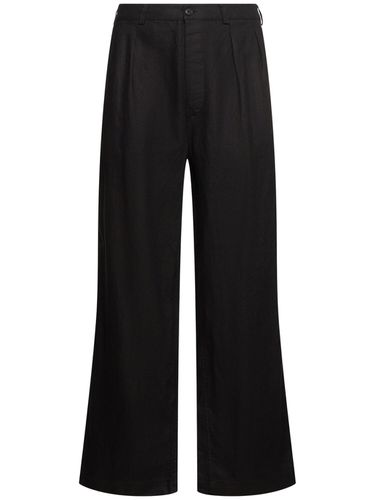 Pleated Linen Pants - SUNFLOWER - Modalova