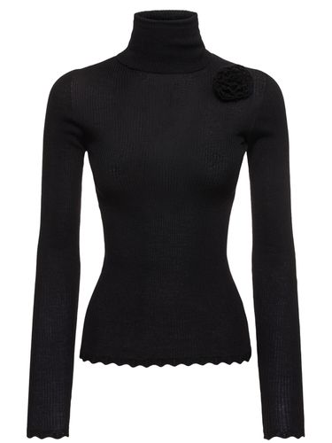 Ribbed Turtleneck Sweater - BLUMARINE - Modalova