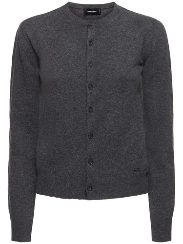 Virgin Wool Knit Cardigan - DSQUARED2 - Modalova