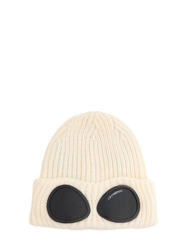 Extra Fine Wool Goggle Beanie - C.P. COMPANY - Modalova