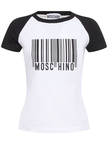 Bedrucktes T-shirt Aus Baumwolljersey - MOSCHINO - Modalova