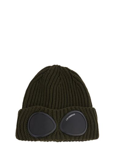 Extra Fine Wool Goggle Beanie - C.P. COMPANY - Modalova