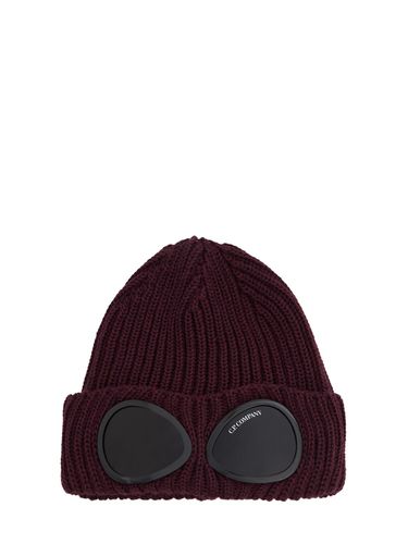 Extra Fine Wool Goggle Beanie - C.P. COMPANY - Modalova