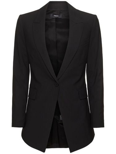 Blazer De Lana Crepé - THEORY - Modalova