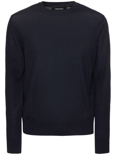 Crewneck Wool Sweater - DSQUARED2 - Modalova